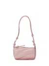 Fiorucci Cylindrical Quilted Micro Mella Bag In Pink