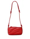 Fiorucci Mella Leather Shoulder Bag In Marshmallow Shape In Red