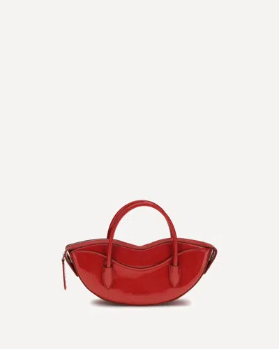 Fiorucci Mini Lips Shoulder Bag In Red