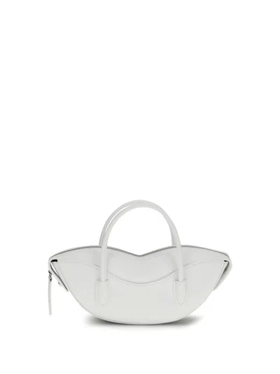 Fiorucci Mini Lips Shoulder Bag In Silver
