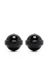 Fiorucci Mini Lollipop Clip-on Earrings In Black
