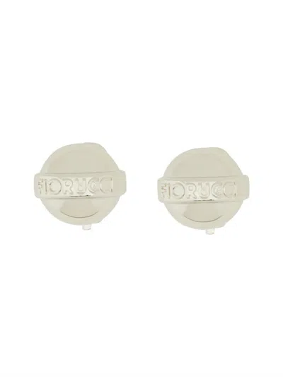 Fiorucci Mini Lollipop Earrings Unisex In Silver