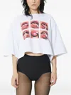 Fiorucci Mouth-graphic T-shirt In White