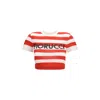 Fiorucci Striped Baby T-shirt With Logo In Multi