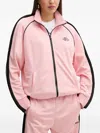 Fiorucci Panelled Zip-up Sweatshirt In Pink