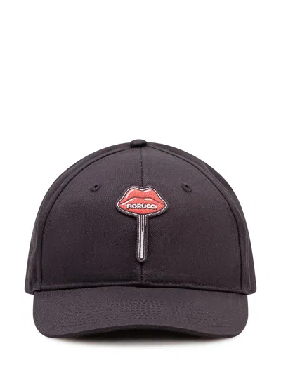 Fiorucci Patch Baseball Hat In Black