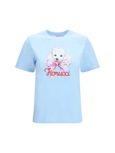 Fiorucci Poodle-logo Graphic T-shirt In Brown