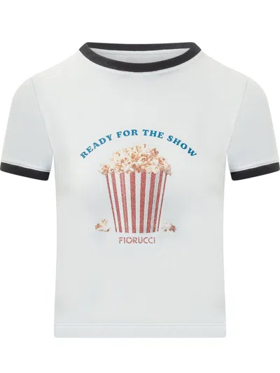 Fiorucci Popcorn Graphic T-shirt In White