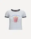 Fiorucci Popcorn Print Baby T-shirt In White