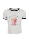Fiorucci Popcorn Print Baby T-shirt In White