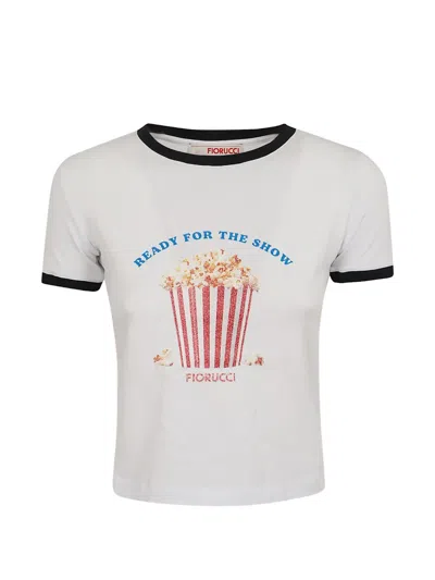 Fiorucci Popcorn-print T-shirt In White