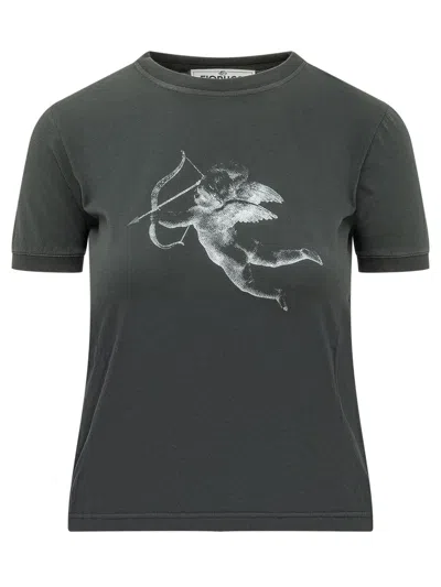 Fiorucci Print Baby T-shirt In Black