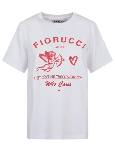 Fiorucci Print Regular Fit T-shirt In Gray
