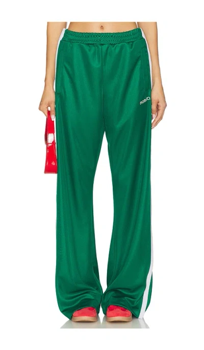 Fiorucci Puffy Piping Track Trousers In Green
