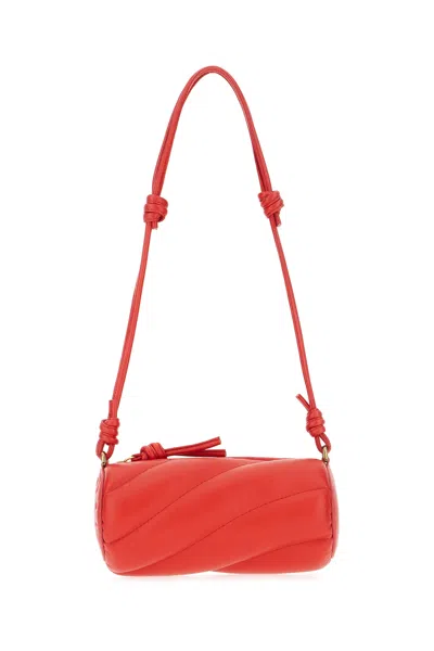 FIORUCCI RED LEATHER MINI MELLA SHOULDER BAG