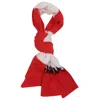 Fiorucci Red Striped Logo Alpaca Scarf In Red