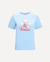 Fiorucci Regular Poodle-logo T-shirt In Blue