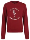Fiorucci Burgundy Dreaming Of You Print Crewneck Sweatshirt