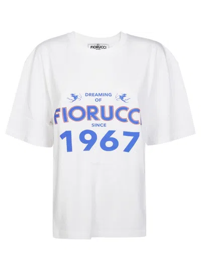 Fiorucci Relaxed Fit T-shirt With  1967 Print In White