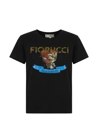 Fiorucci Rock Cupid T-shirt In Black
