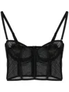 Fiorucci Heart Bralette In Black