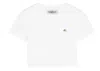 Fiorucci Short Sleeve Cropped Tee In White