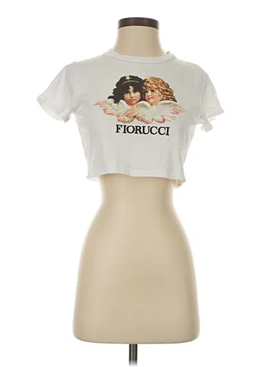 Pre-owned Fiorucci Short Sleeve T-shirt In Ivory