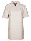 Fiorucci Short-sleeved Polo Shirt With Classic Collar In Neutral