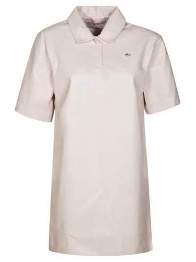 Fiorucci Short-sleeved Polo Shirt With Classic Collar In Neutral