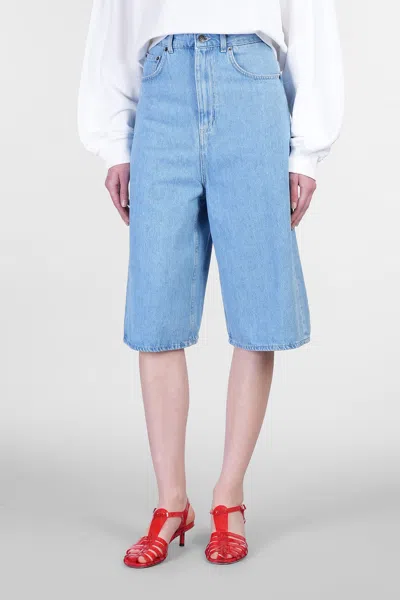 Fiorucci Shorts In Blue Cotton