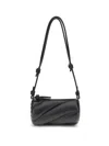 Fiorucci Black Lamb Ovis Aries Aries Shoulder Bag In Black
