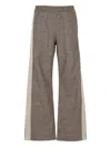 Fiorucci Side-stripe Trousers In Brown