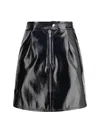 Fiorucci Mini Skirt Vinyle In Black