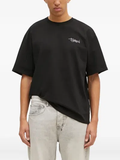 Fiorucci Slogan-print T-shirt In Black
