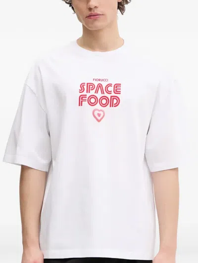 Fiorucci Slogan-print T-shirt In White