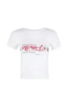 Fiorucci T-shirt Make Hearts Beat Again White In White