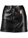 Fiorucci Sofia Logo-patch Skirt In Black