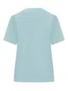 Fiorucci Stampaint Front T-shirt In Light Blue