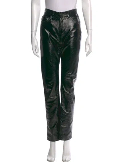 Pre-owned Fiorucci Straight Leg Pants In Black