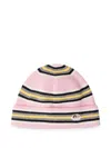 Fiorucci Striped Beanie Hat In Multi
