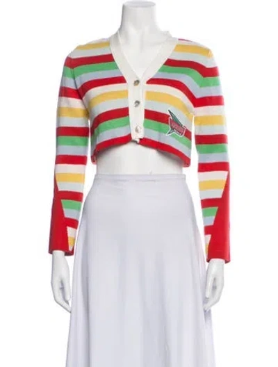 Pre-owned Fiorucci Striped Jacket In Neutrals