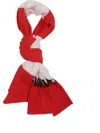Fiorucci Striped-pattern Scarf In Red