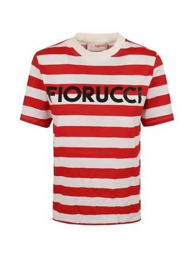 Fiorucci Striped Short-sleeve T-shirt In Multi