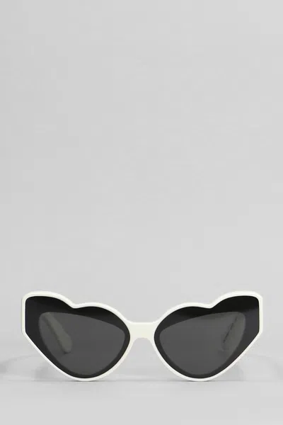 FIORUCCI SUNGLASSES IN WHITE ACETATE