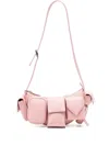 Fiorucci Super Pocket Leather Bag In Pink