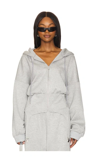 Fiorucci Suspender Hoodie In Grey