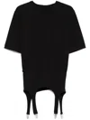 Fiorucci Suspenders-detailed T-shirt In Black
