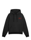 Fiorucci Mouth Print Relaxed Fit Hoodie In Black