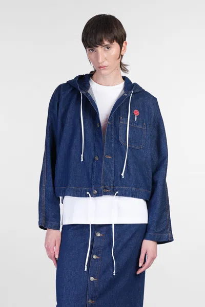 Fiorucci Sweatshirt In Blue Cotton