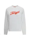 Fiorucci Varsity Logo Regular Sweatshirt In White